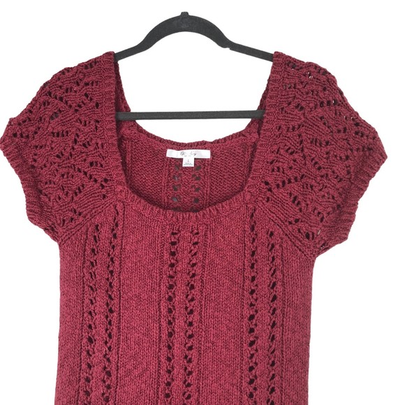 Vintage Old Navy Crochet Knit Sweater, Tunic, Swim Cover sz L - Picture 3 of 6